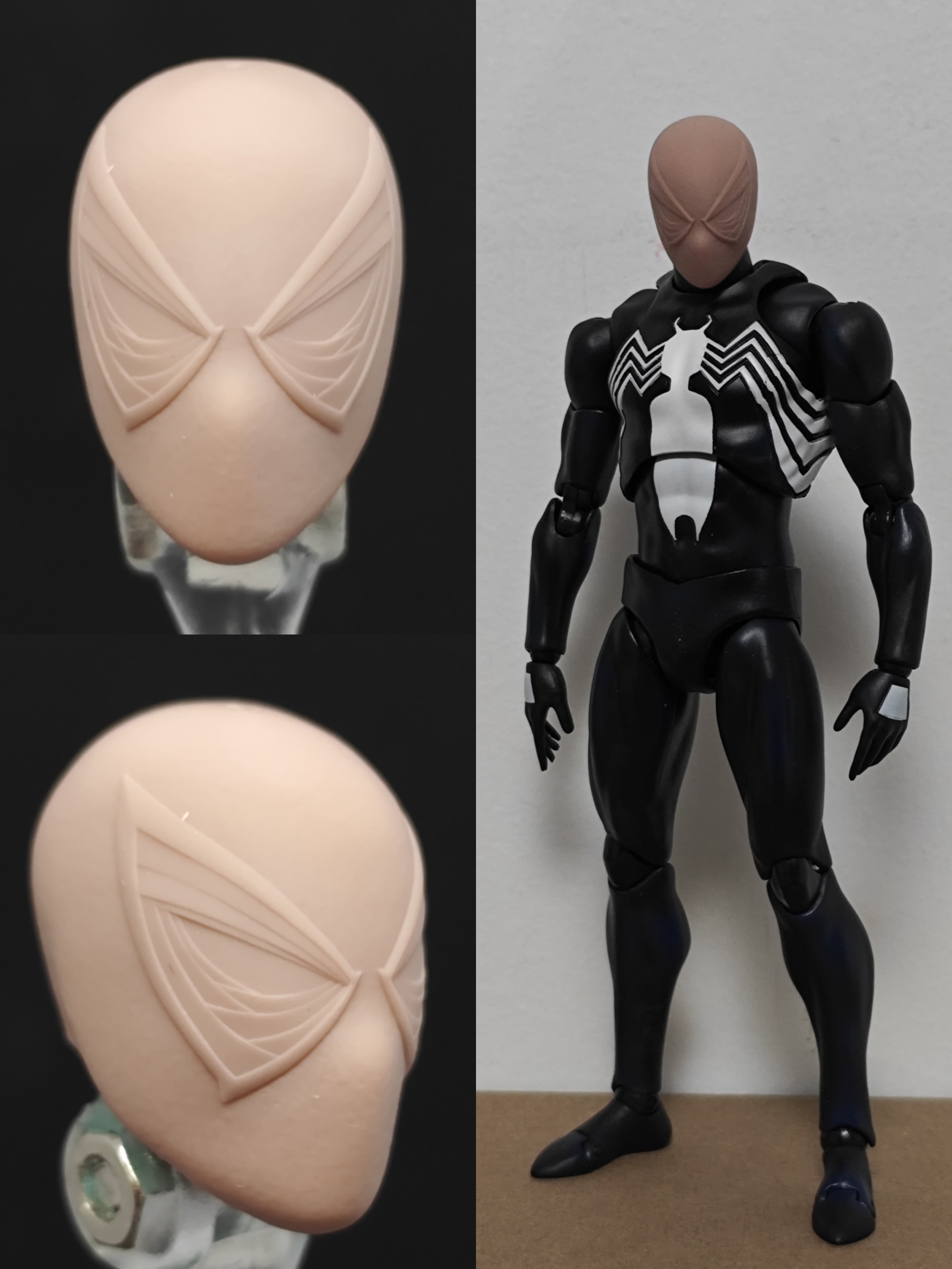 Spider-Man spiderman game Symbiote Anti-Venom unpainted headsculpt bm23336