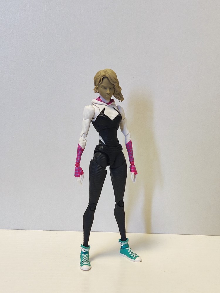 漫威ml mafex  千值练 shf 格温 格纹 头雕白膜bm23163