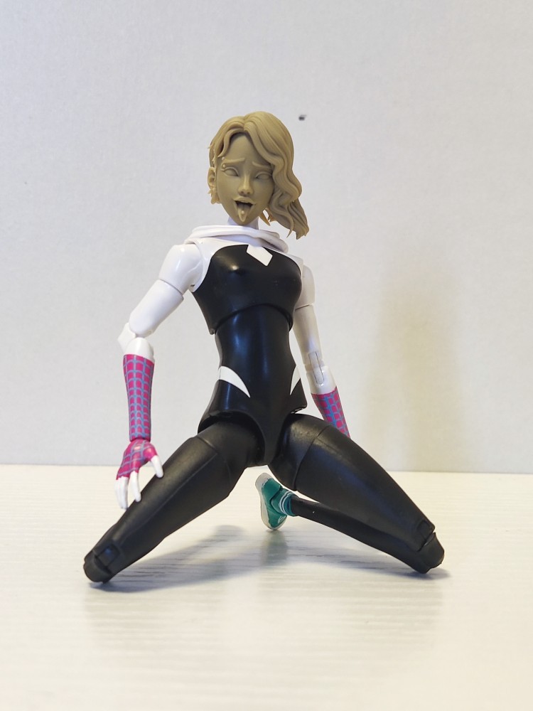 漫威ml mafex  千值练 shf 格温 格纹 头雕白膜bm23163
