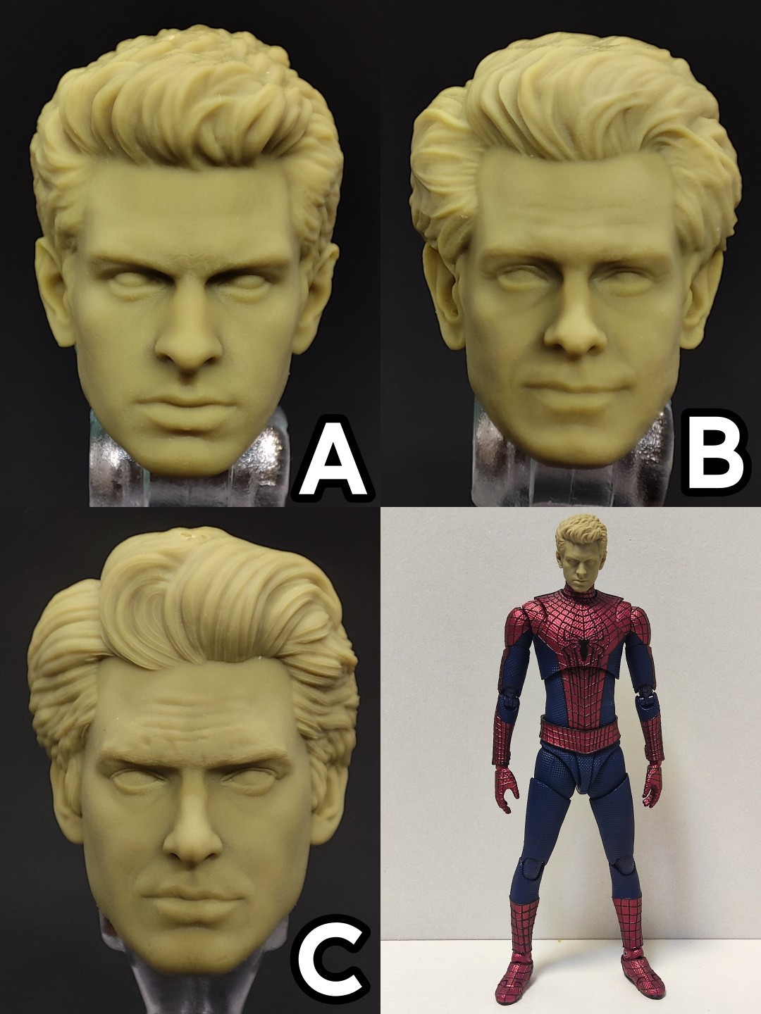 漫威ml shf 安德鲁 加菲 超凡蜘蛛侠 三虫头雕白膜bm23162