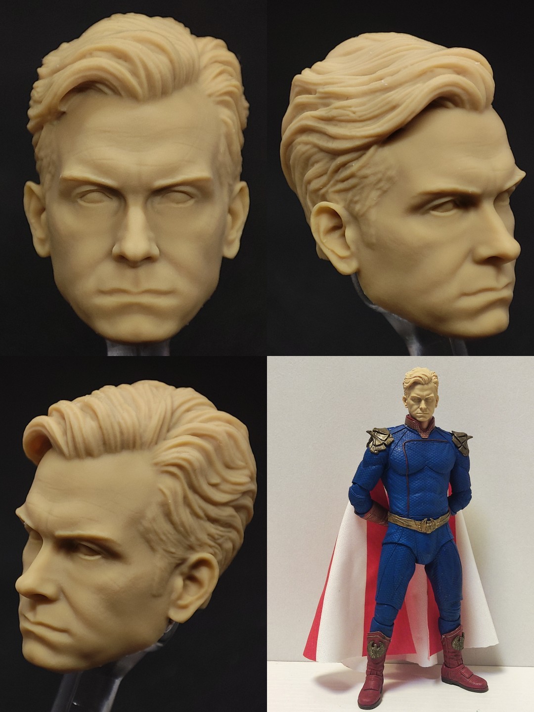 mafex neca 黑袍纠察队 祖国人 阿祖 头雕白膜 bm23398