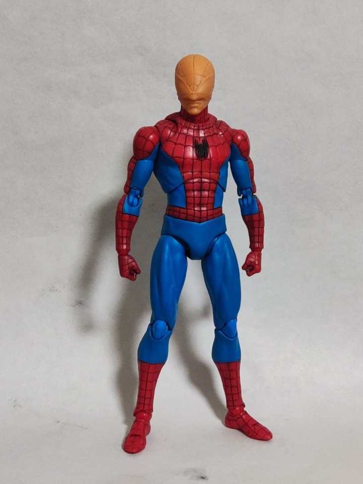 漫威ml  mafex 蜘蛛侠彼得帕克头雕白膜bm23078