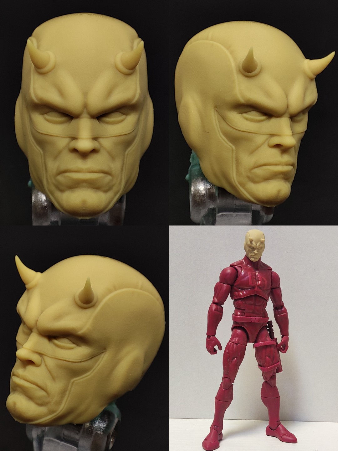 漫威夜魔侠V4 Daredevil马特·默多克DD头雕白膜 头雕白膜bm23039