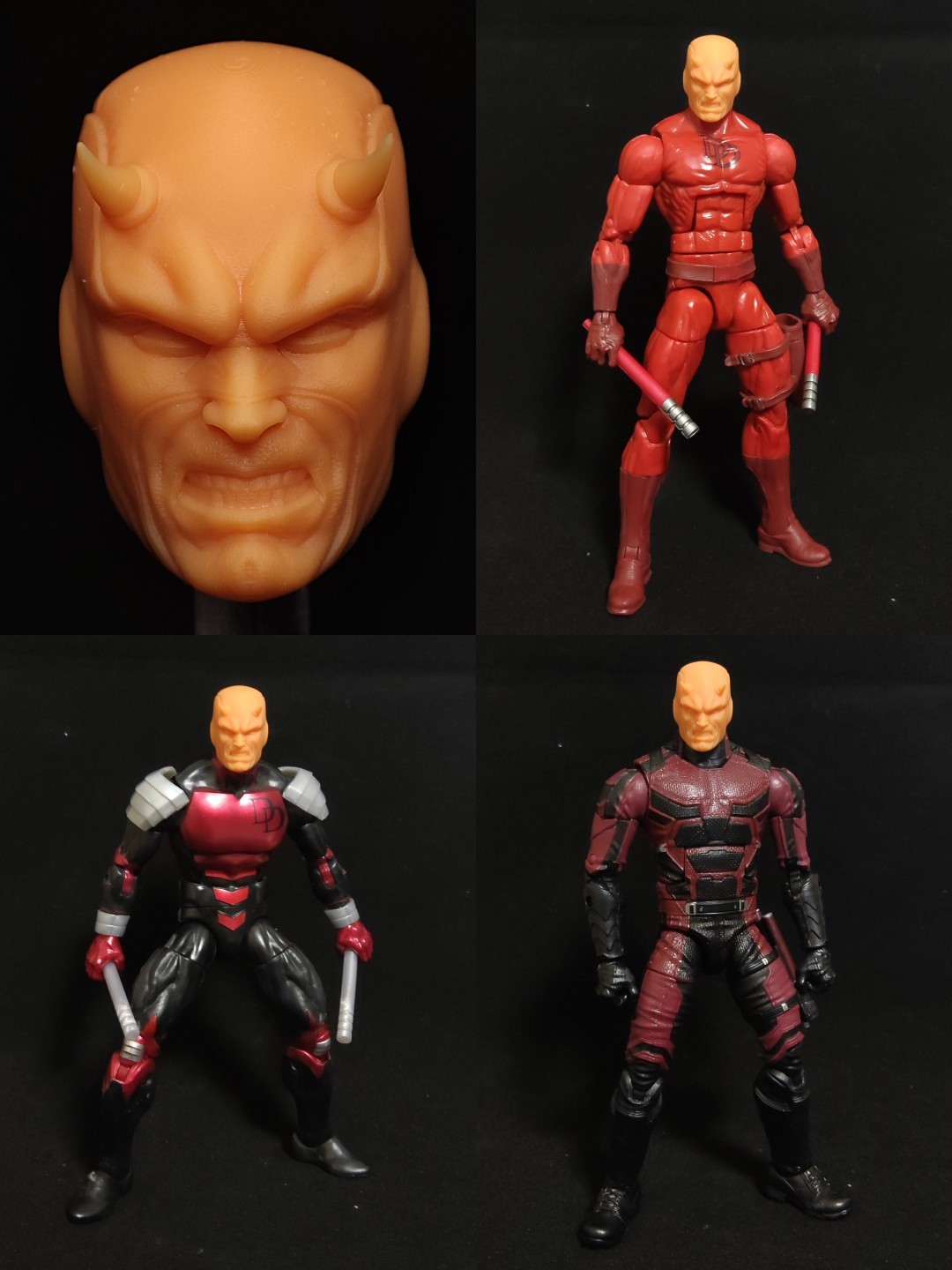 漫威夜魔侠V4 Daredevil马特·默多克DD头雕白膜 头雕白膜bm23039