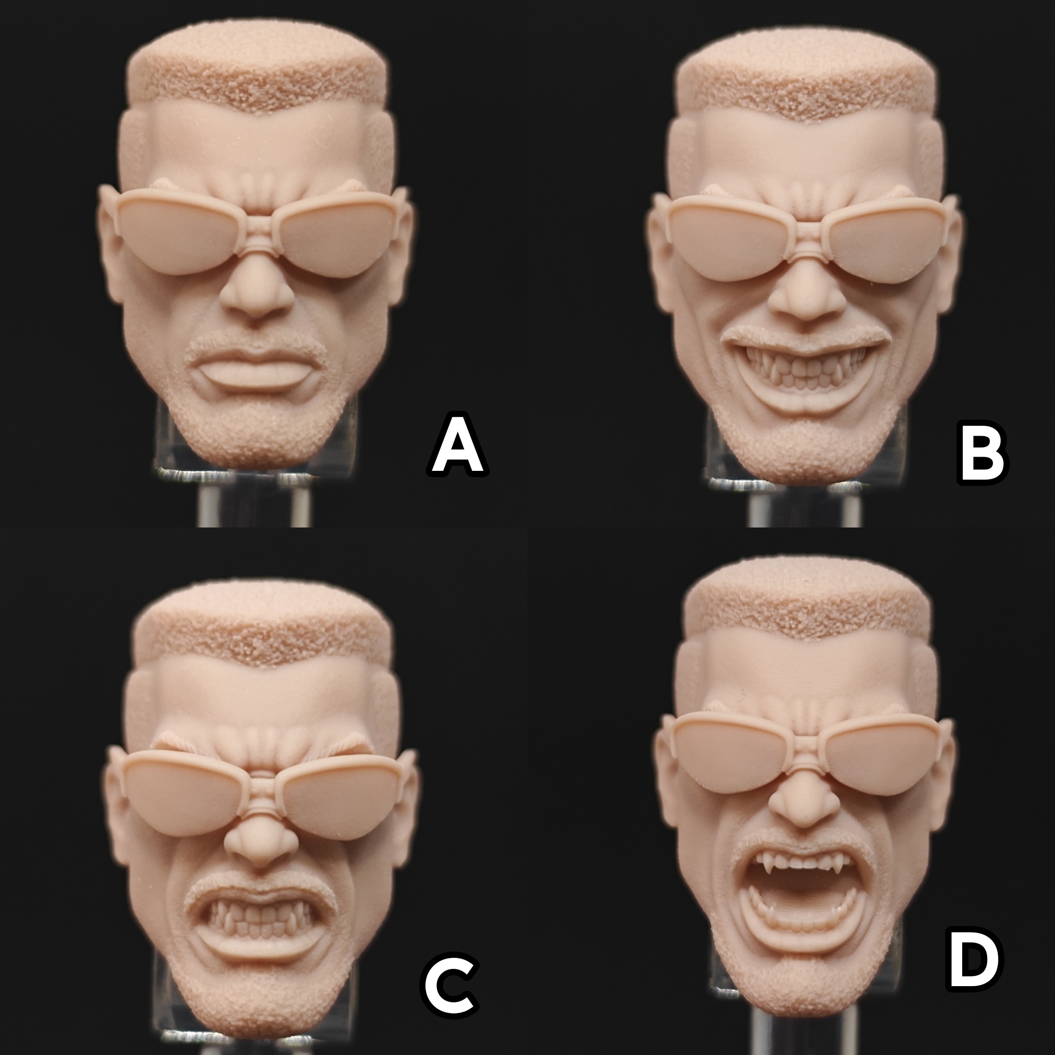 Marvel Blade unpainted headsculpt bm23470