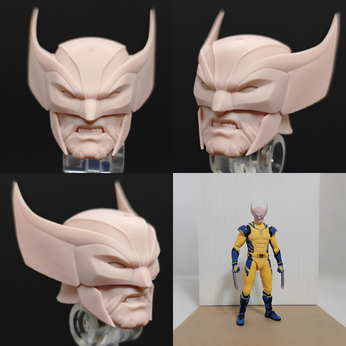 Marvel Contest of Champions Wolverine unpainted headsculpt bm23497