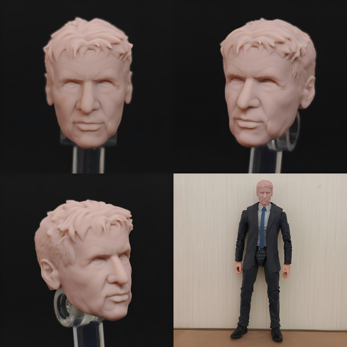 General Ross  Red Hulk MCU  Thaddeus E. Ross unpainted headsculpt bm23486