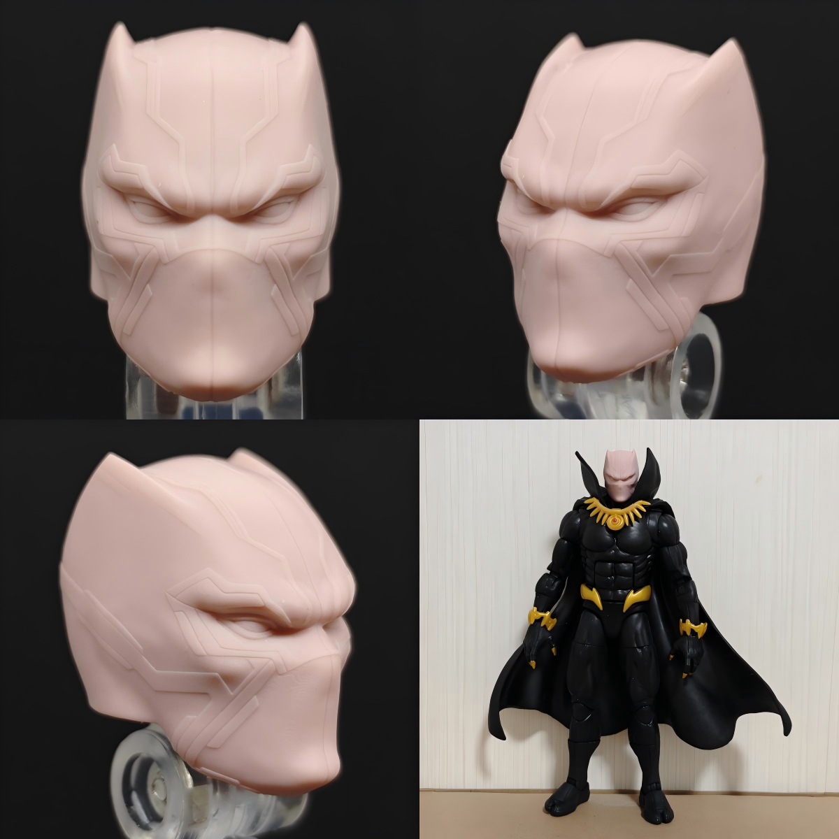 Marvel Black Panther T'Challa unpainted headsculpt bm23493