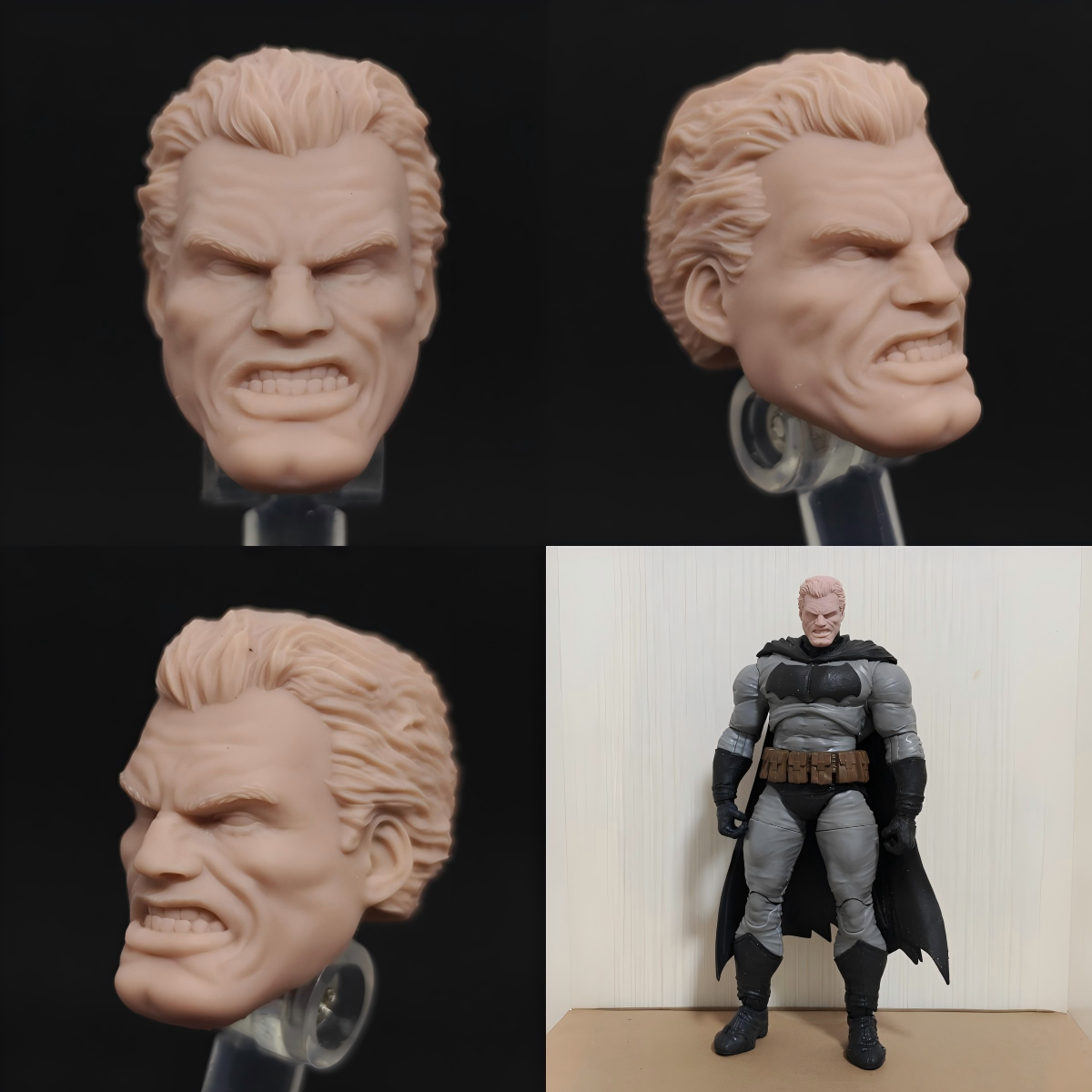 DC Batman TDKR old man unpainted headsculpt bm23482