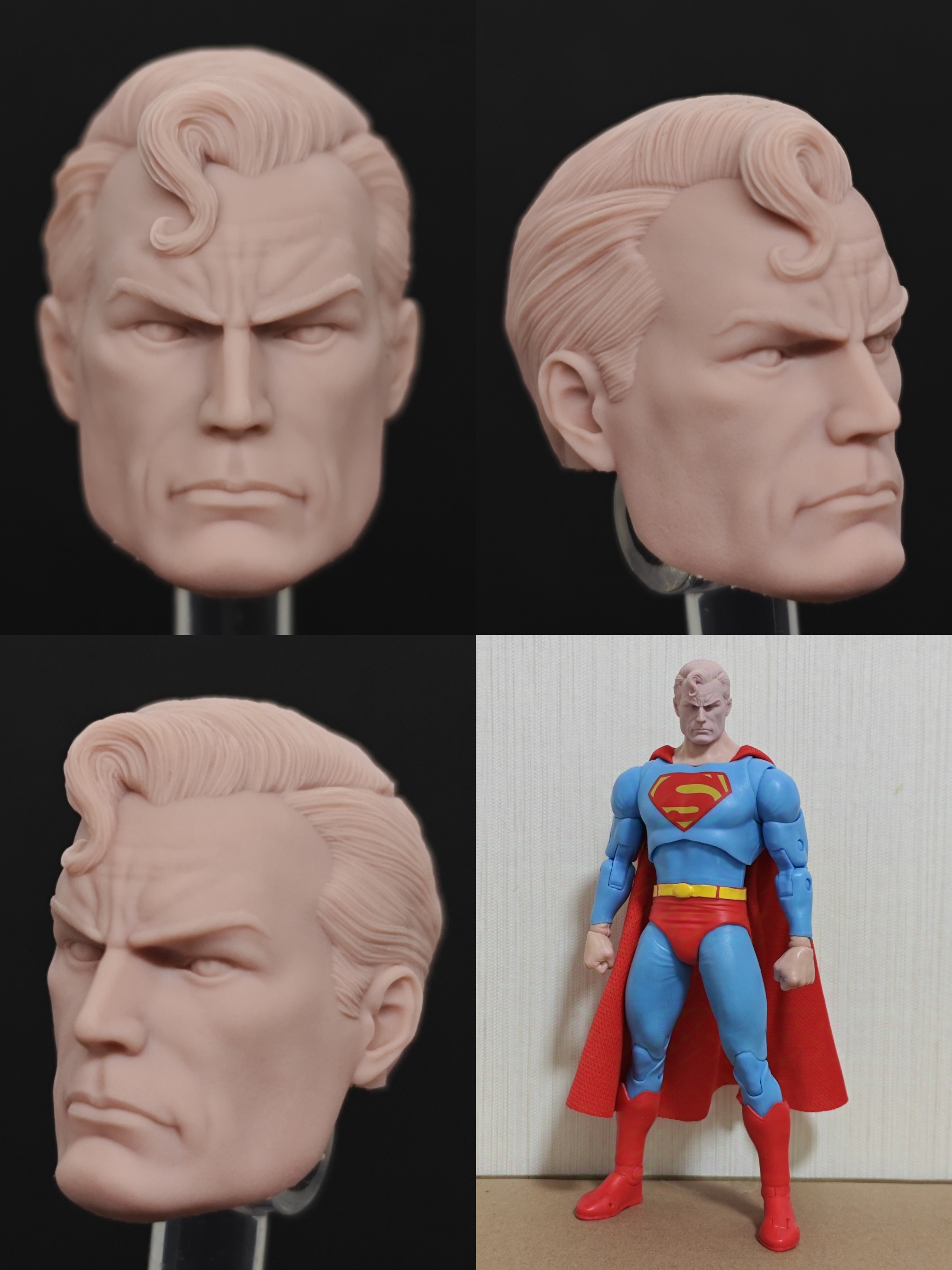 DC Superman Red Son v2 unpainted headsculpt bm53517