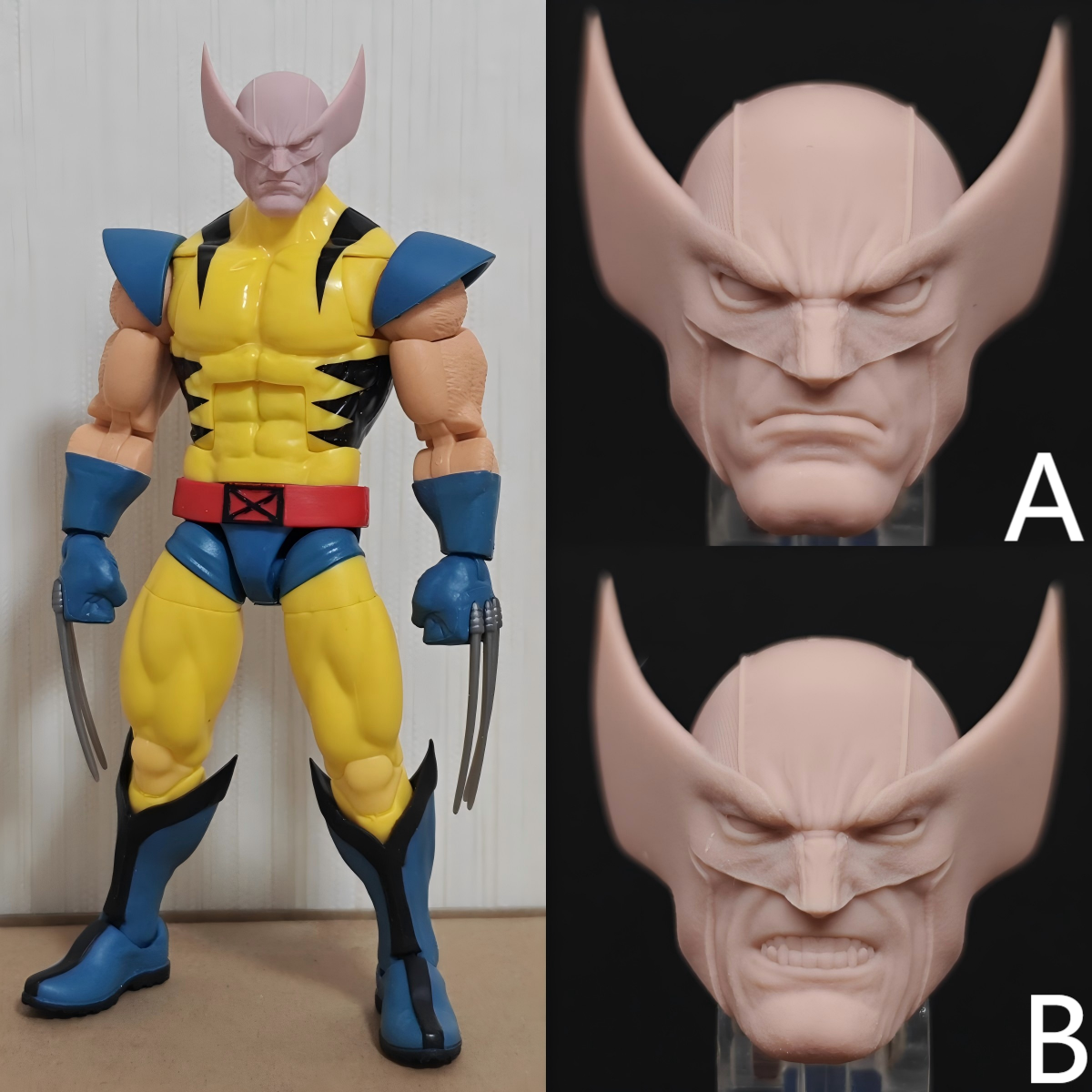 Marvel Wolverine unpainted headsculpt bm23514