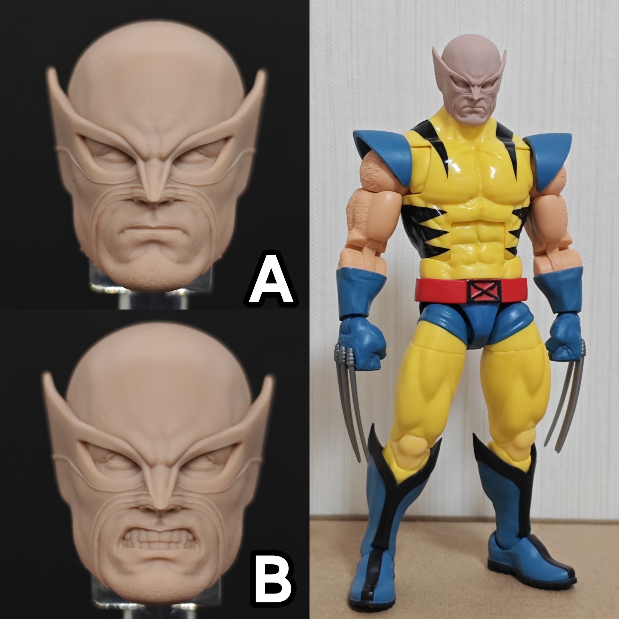 Marvel Wolverine First Appearance BM23523 unpainted headsculpt
