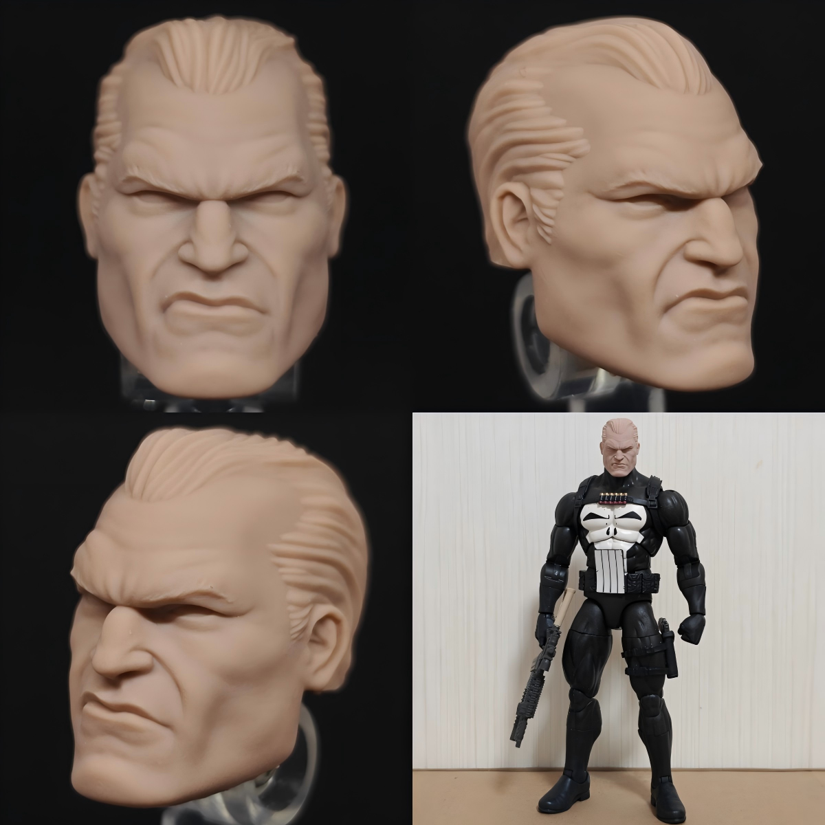 Marvel Punisher unpainted headsculpt bm23535