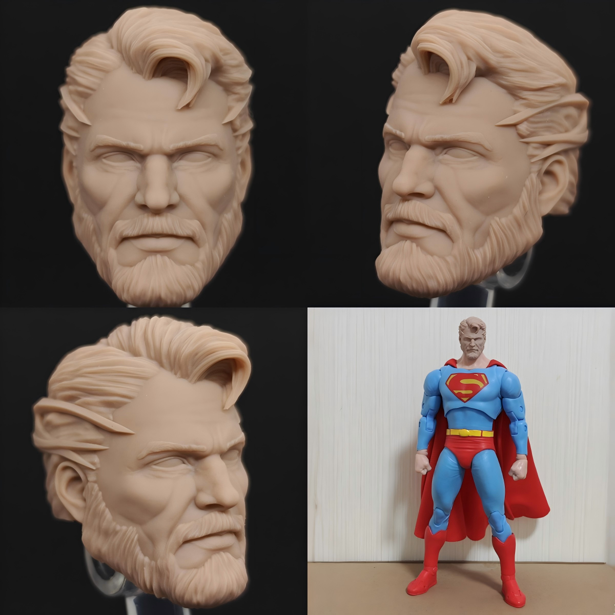 DC Superman Sixth Dimension unpainted headsculpt bm23552