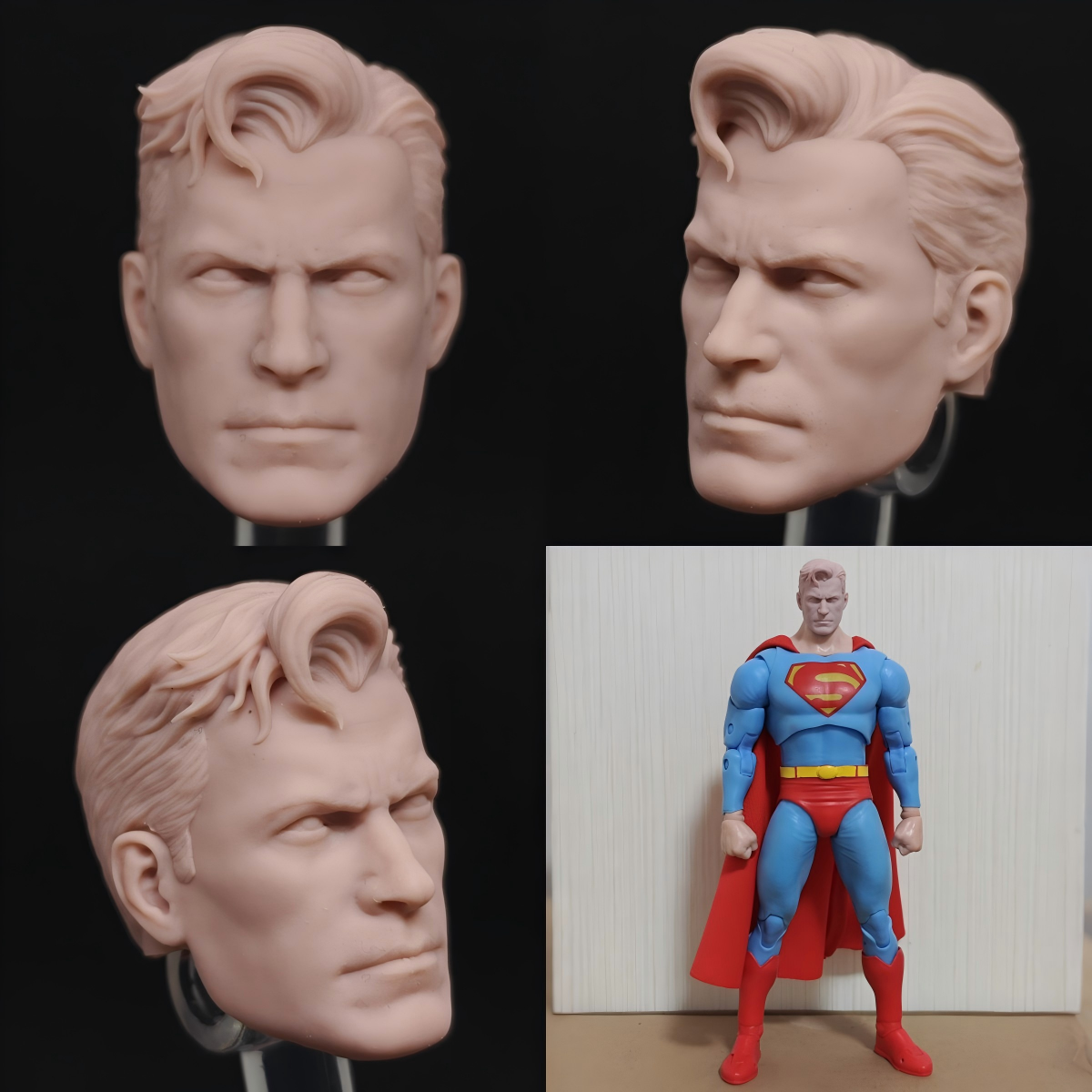 DC Superman unpainted headsculpt bm23538