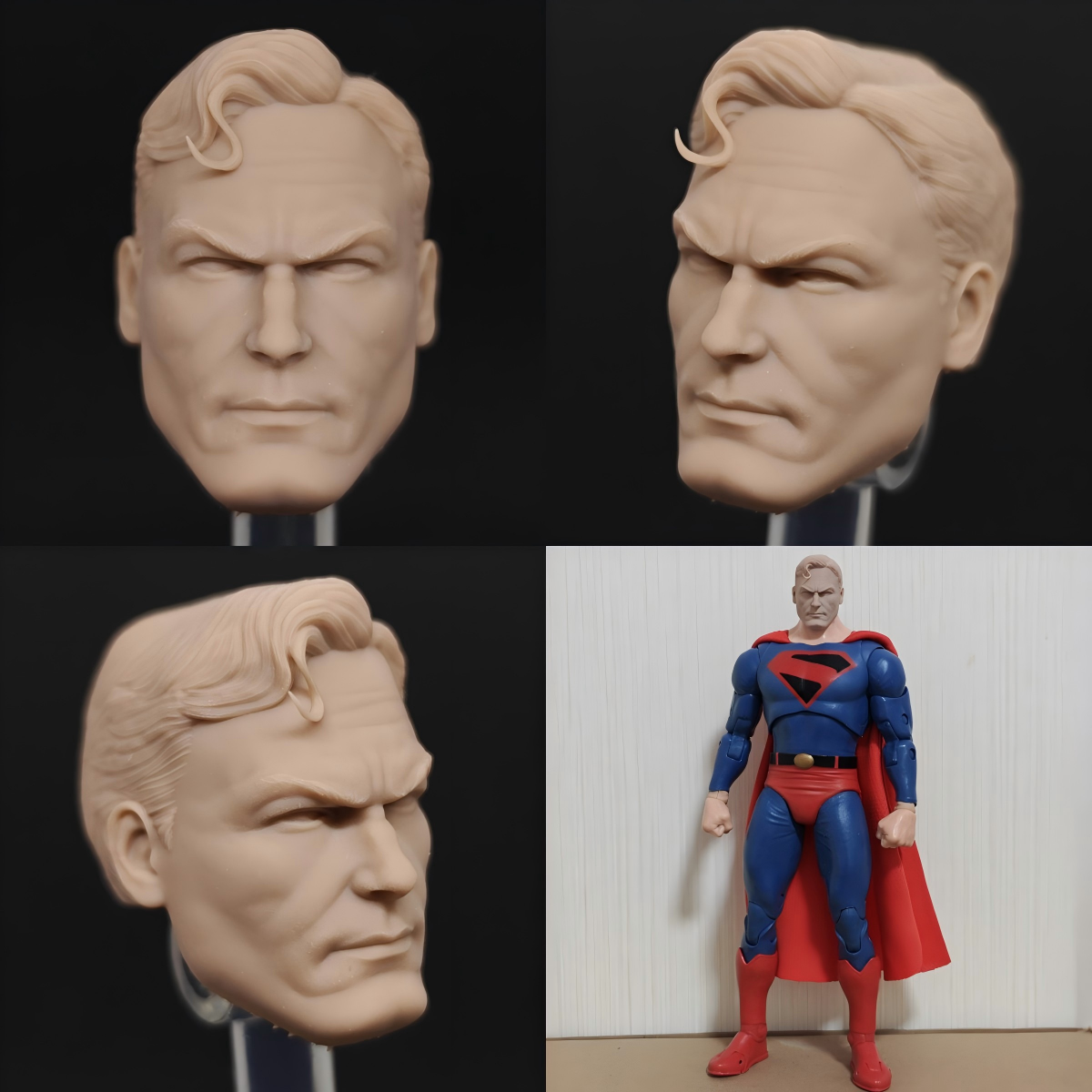 DC Superman AR Kingdom Come Alex Ross unpainted headsculpt bm23542