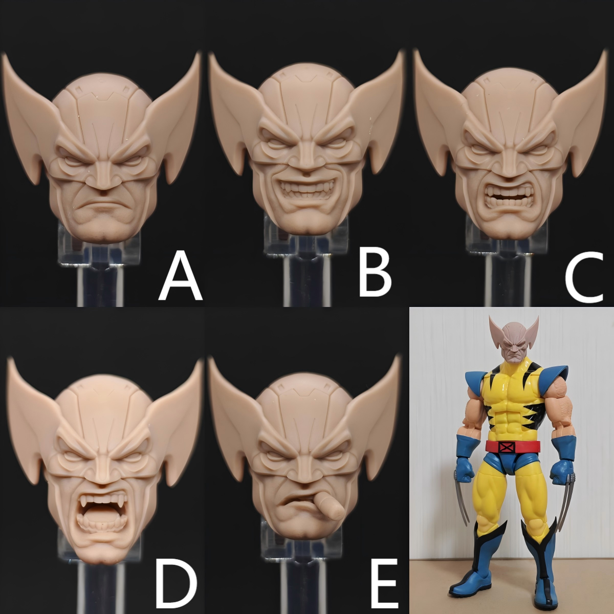 Marvel Wolverine V10 unpainted headsculpt bm23562
