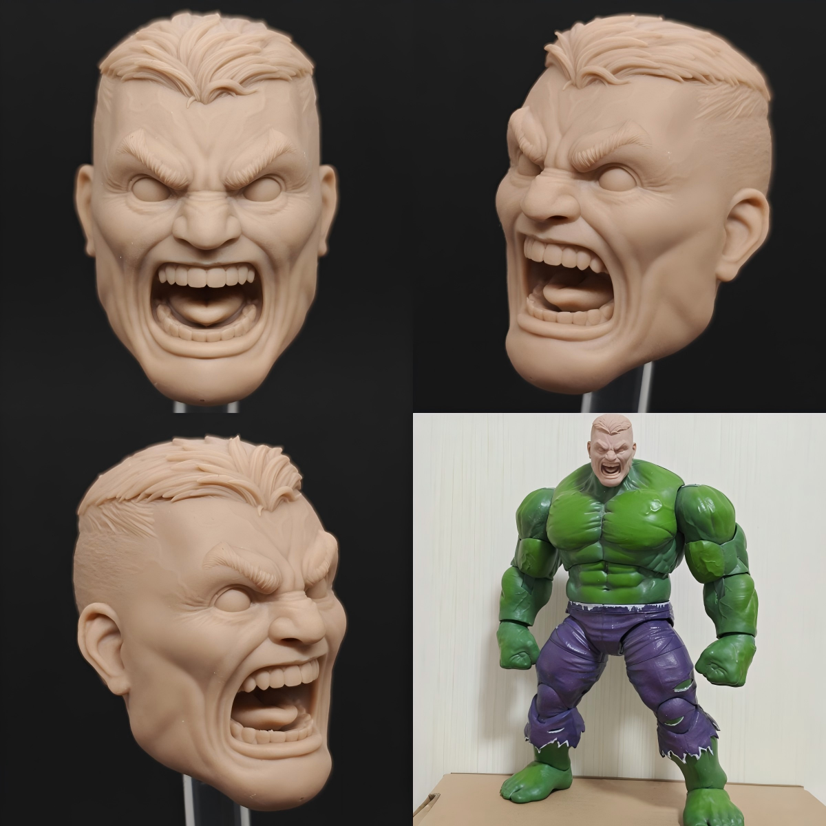 Marvel Hulk v2 unpainted headsculpt bm23579
