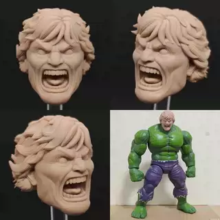 Marvel Hulk v3 unpainted headsculpt bm23580