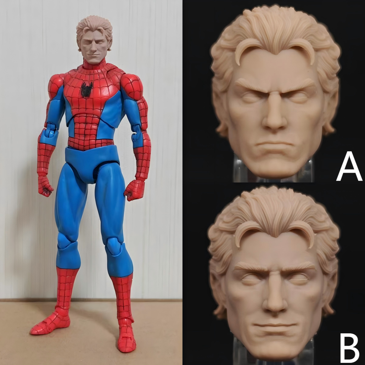 Marvel Spider-Man Peter Parker  unpainted headsculpt bm23570