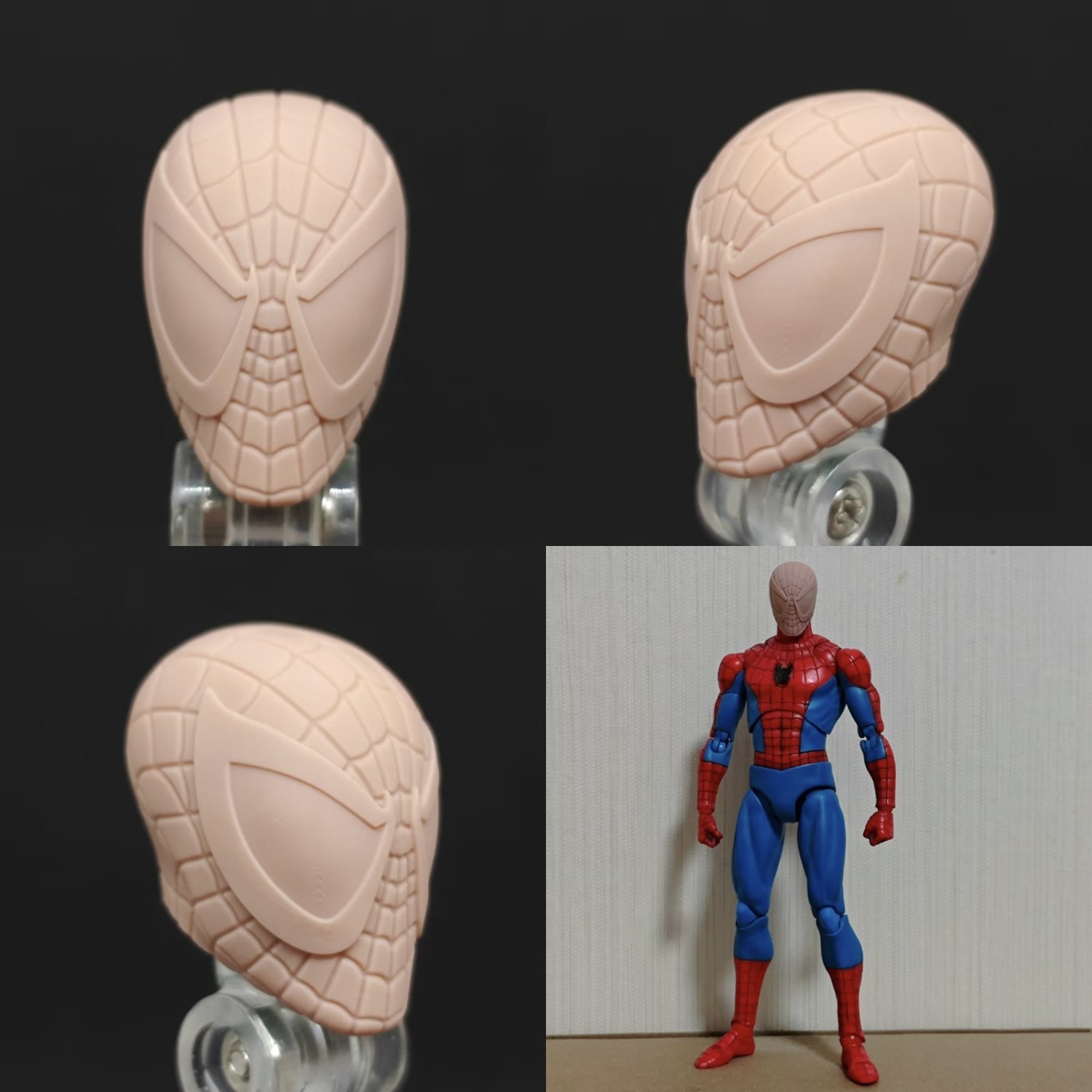 Marvel McFarlane Spider-Man v8 unpainted headsculpt bm23713