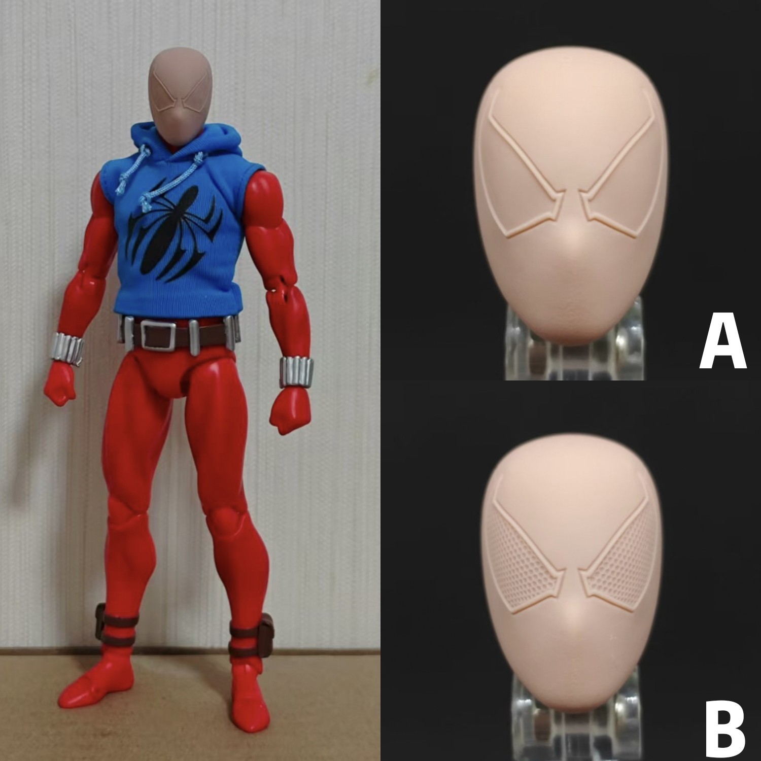 Marvel Scarlet Spider-Man unpainted headsculpt bm23714