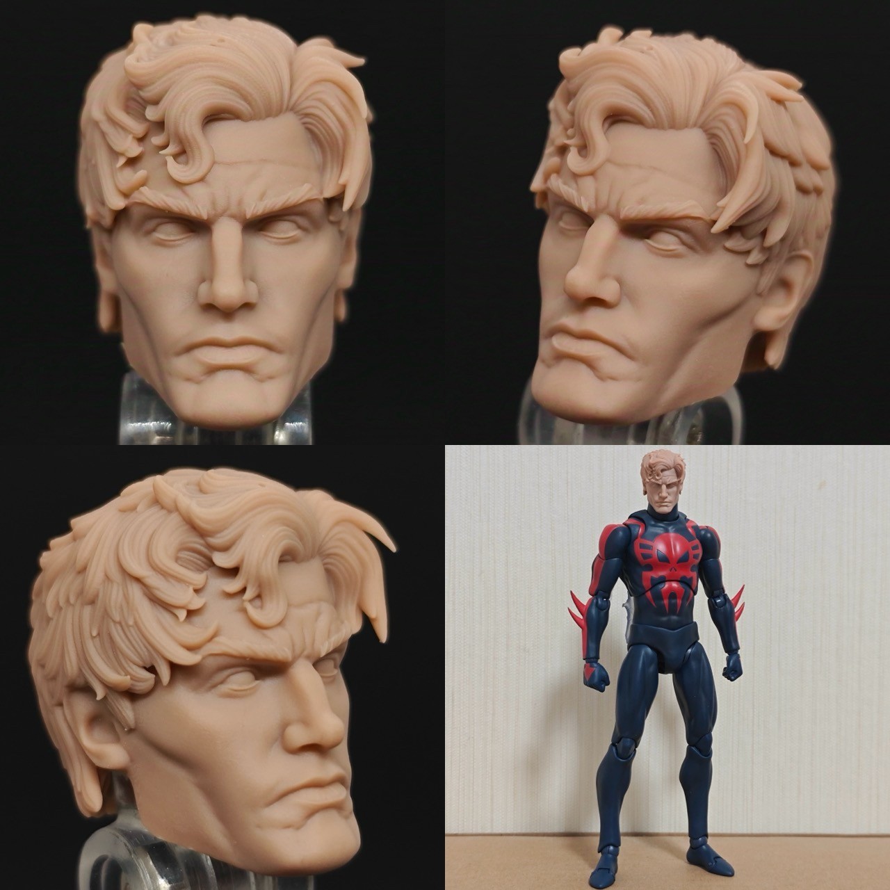 Marvel 2099 Spider-Man unpainted headsculpt bm236011