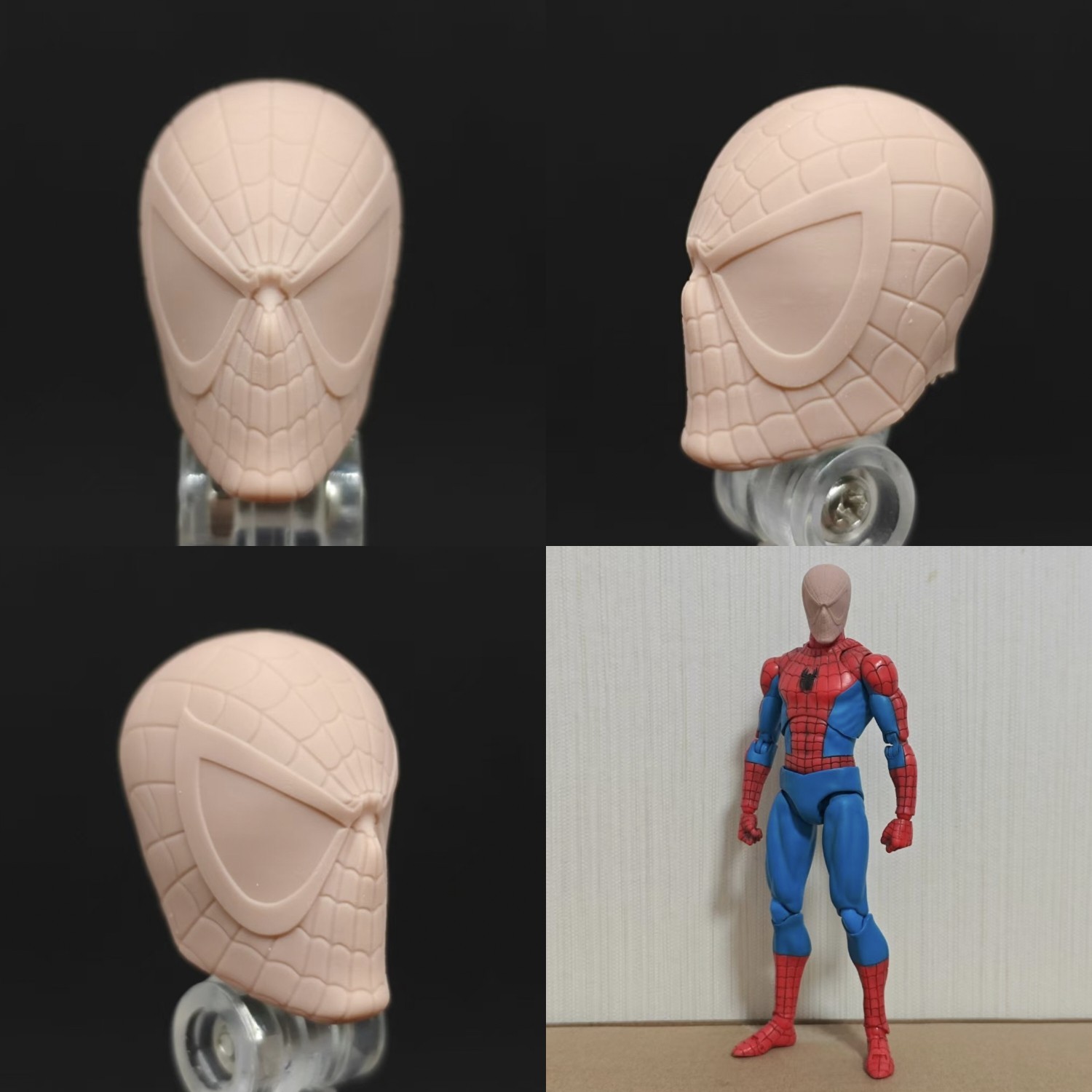 Marvel McFarlane Spider-Man v6 unpainted headsculpt bm23711
