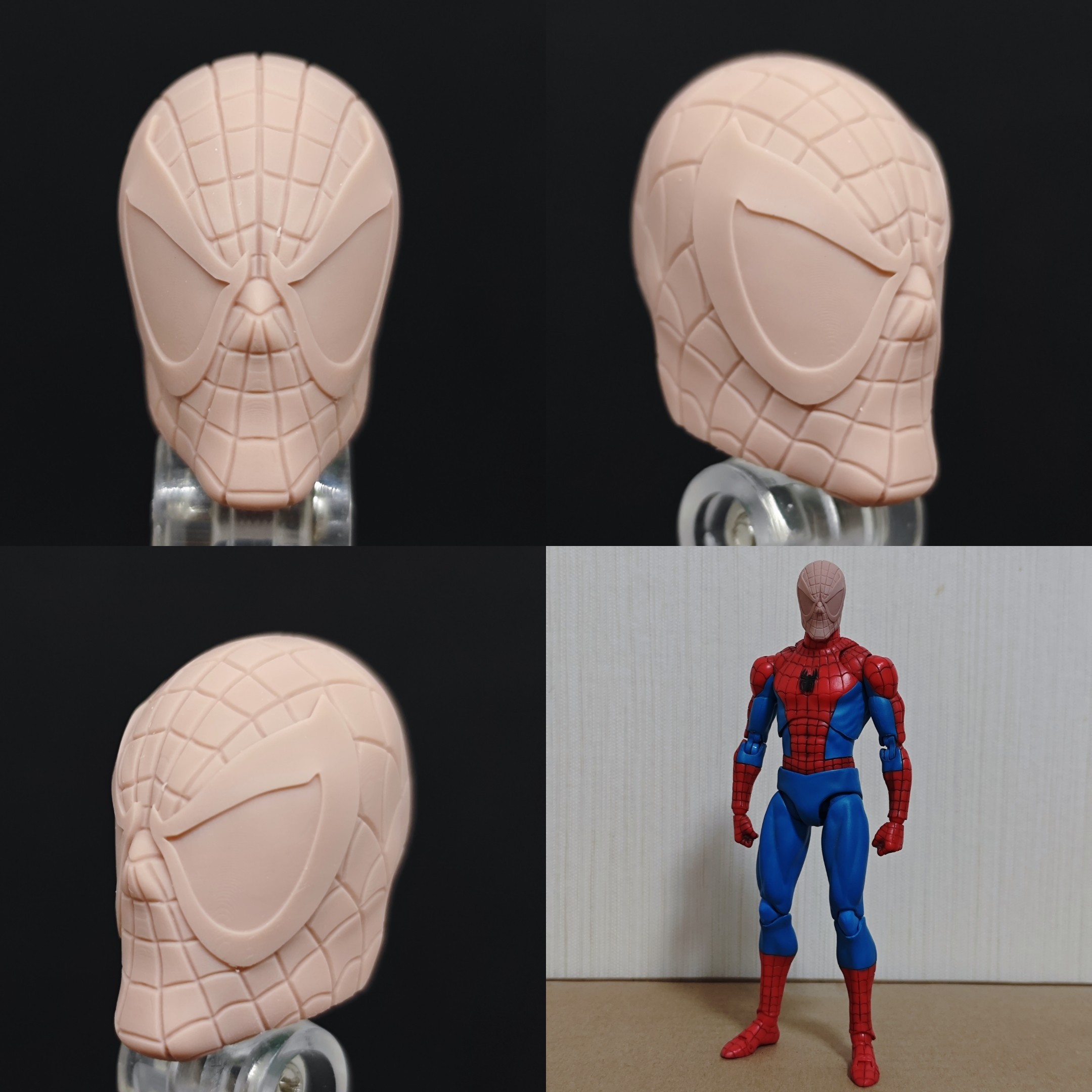 Marvel McFarlane Spider-Man v4 unpainted headsculpt bm23634