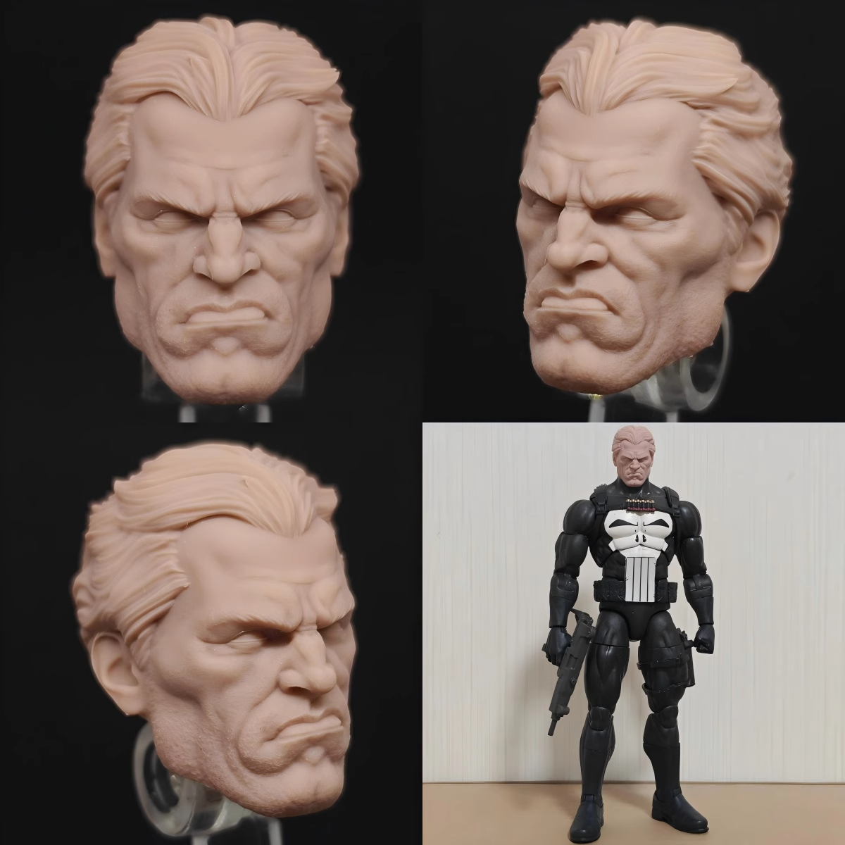 Marvel AR Punisher Alex Ross unpainted headsculpt bm23630
