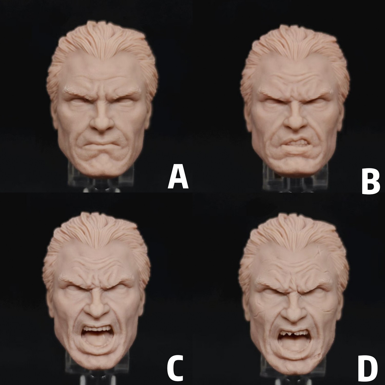 Marvel AR Punisher Alex Ross v2 unpainted headsculpt bm23685