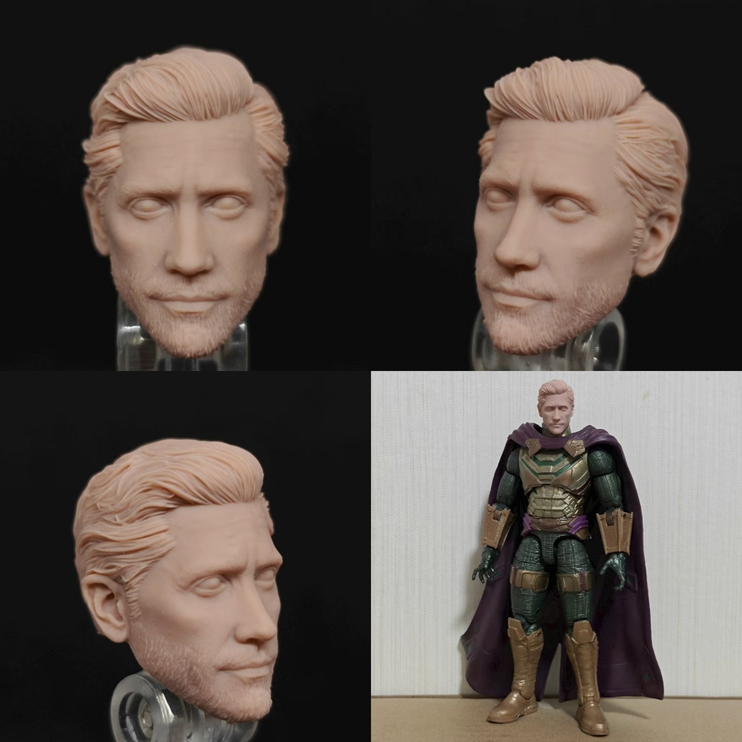 Marvel Mister Fantastic unpainted headsculpt bm23604
