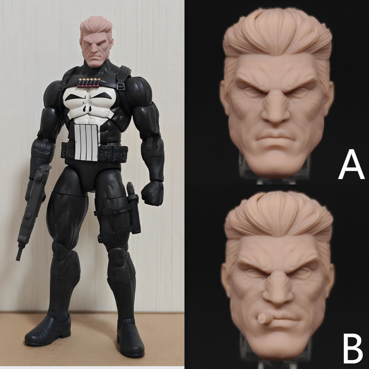 Marvel Punisher unpainted headsculpt bm23632
