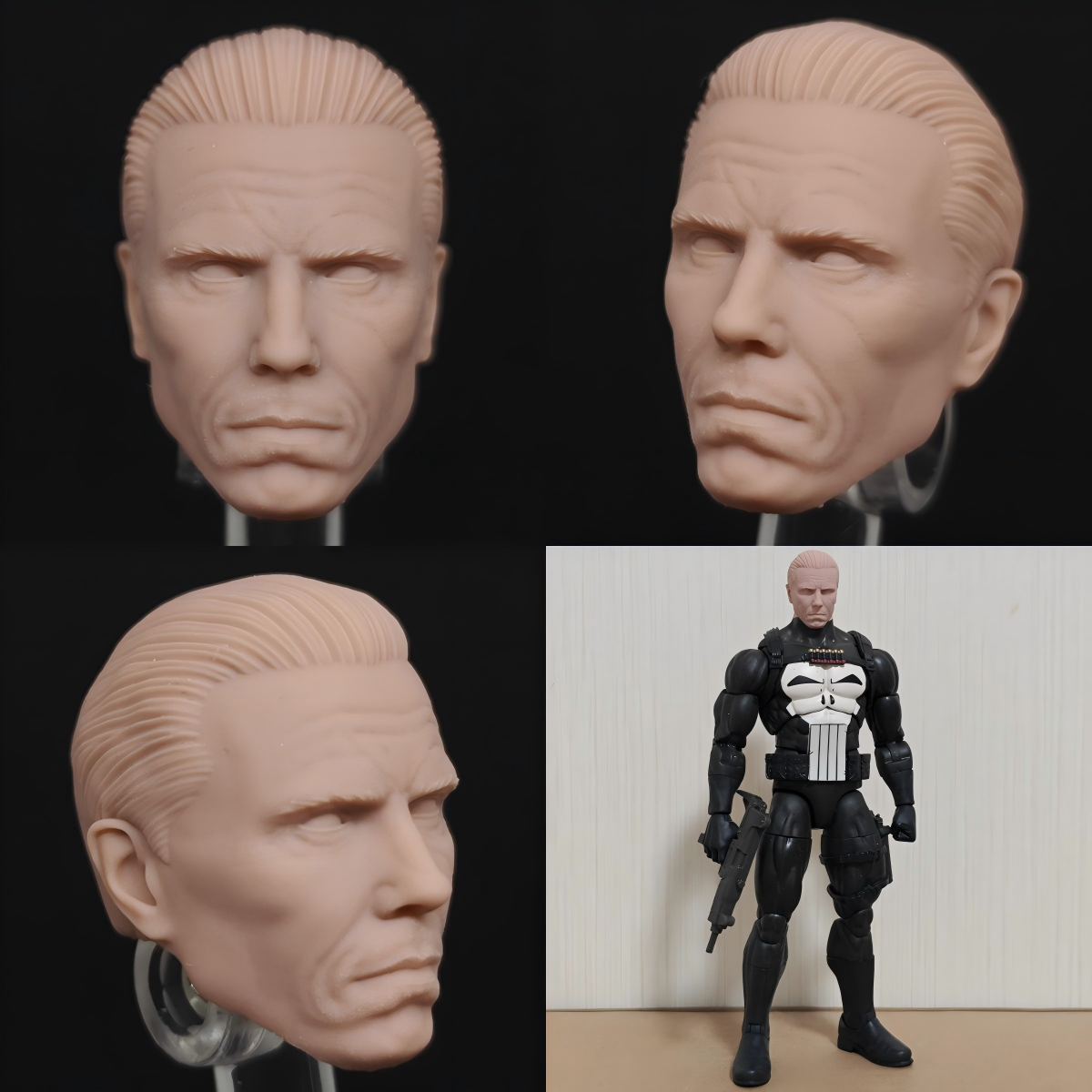 Marvel Cover Punisher unpainted headsculpt bm23640