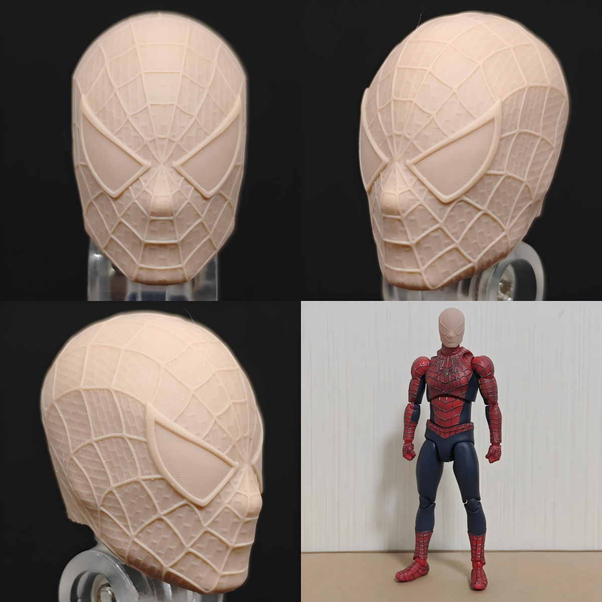 Marvel Tobey Maguire Spider-Man MAFEX unpainted headsculpt bm23629