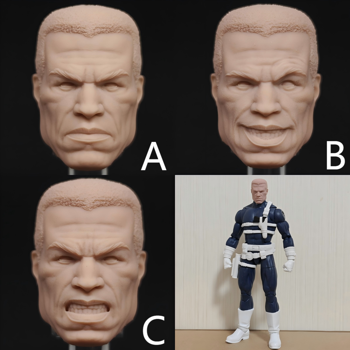Marvel Lancy unpainted headsculpt bm23639