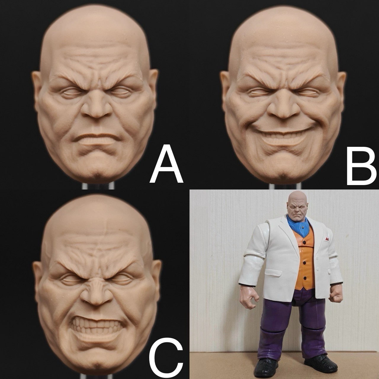 Marvel Gold Kim v1 unpainted headsculpt bm23609
