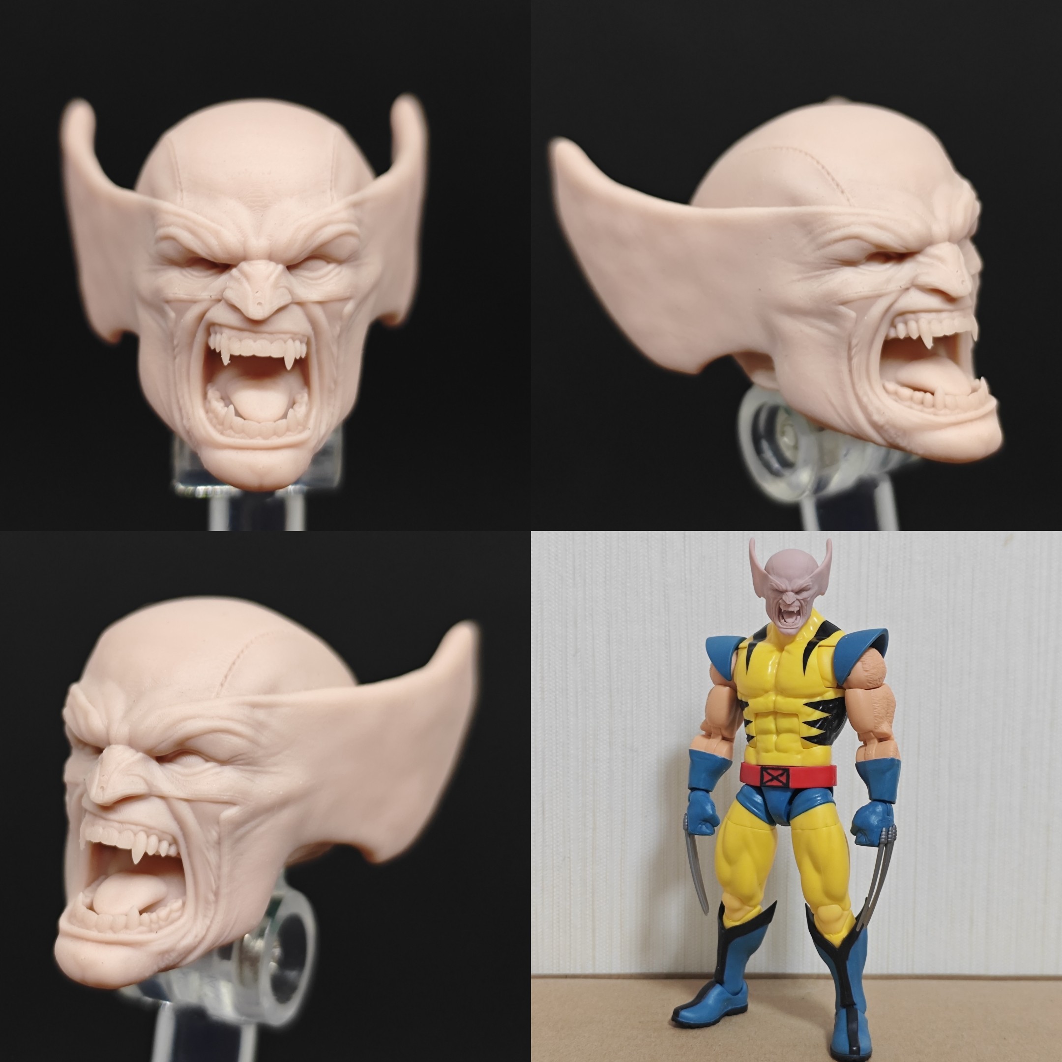 Marvel Wolverine v12 unpainted headsculpt bm23602
