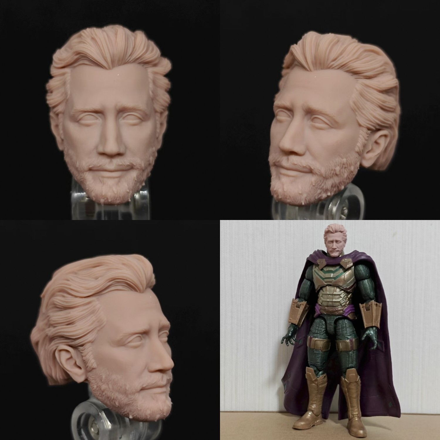 Marvel Mister Fantastic v2 unpainted headsculpt bm23605