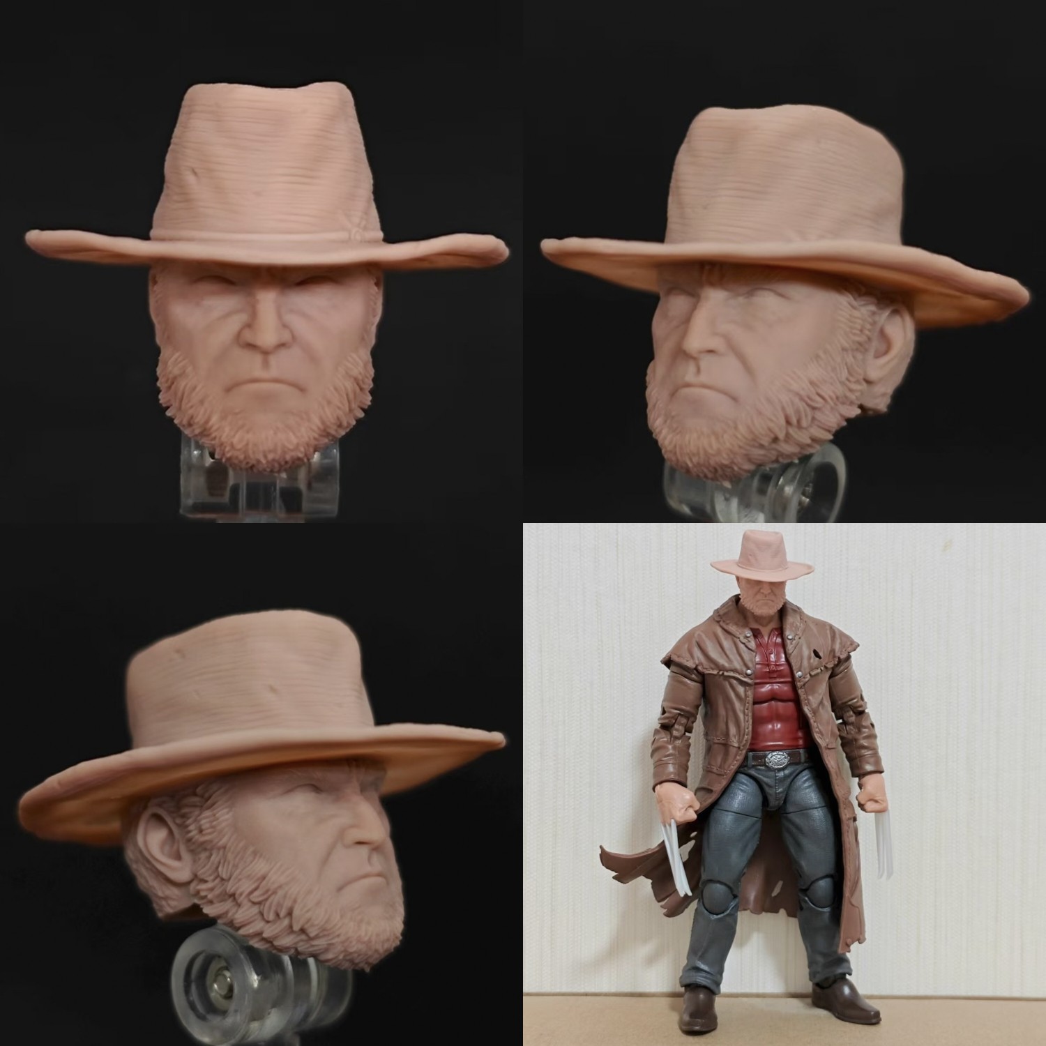 Marvel Wolverine: The Return Home, Old Wolverine, Wolverine v2, X-Men unpainted headsculpt bm23732