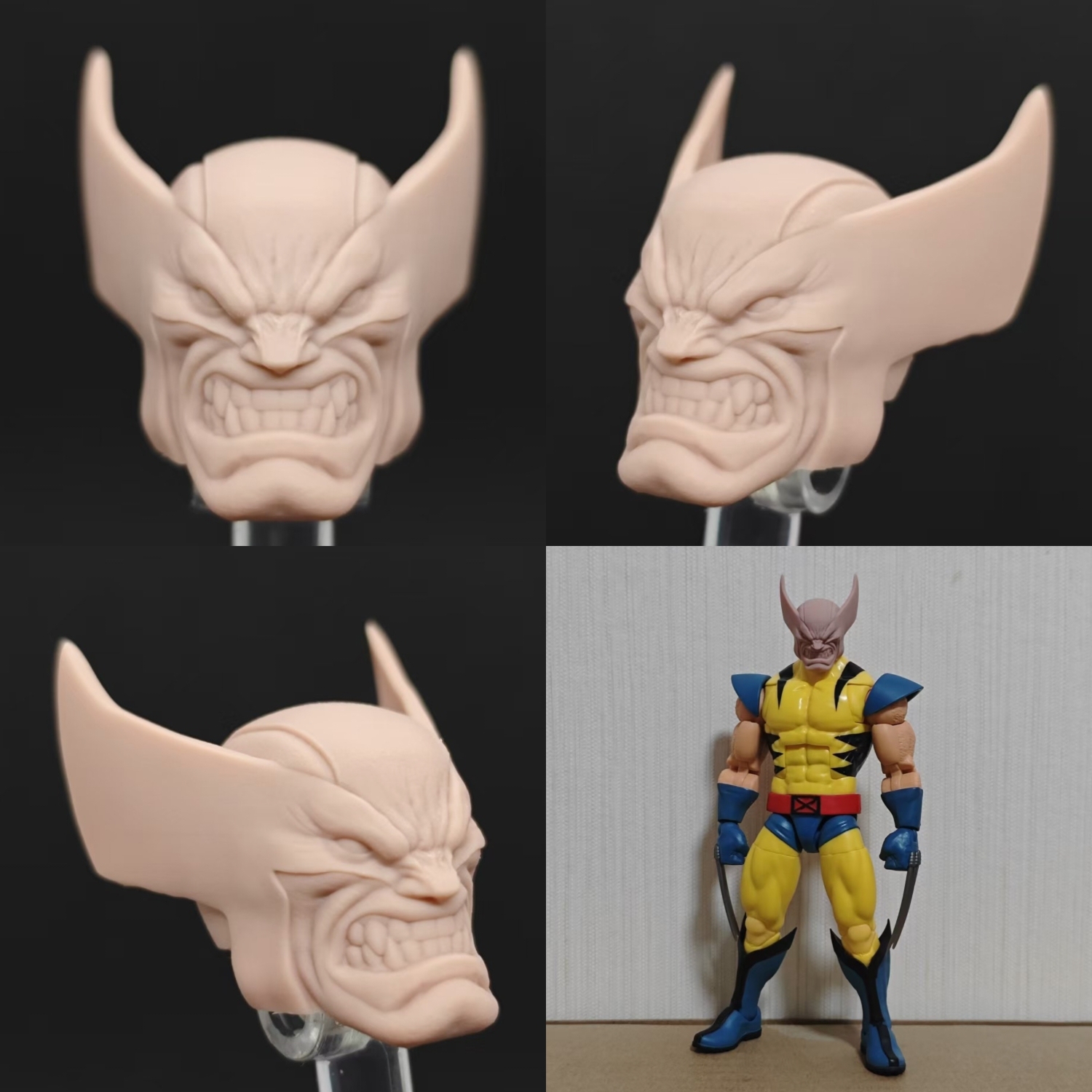 Marvel  Savage Wolverine X-Men unpainted headsculpt bm23762