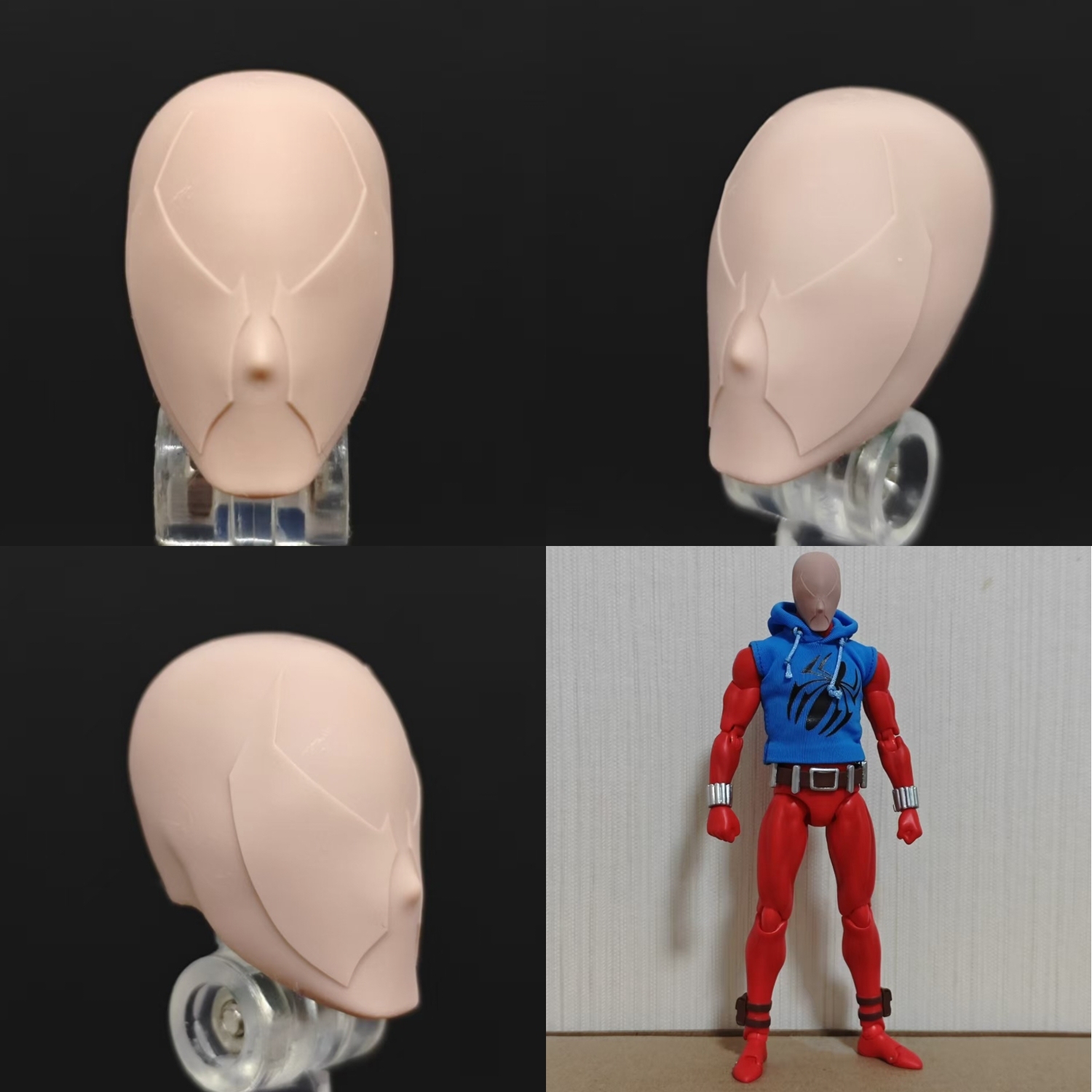 Marvel Scarlet Spider unpainted headsculpt bm23765
