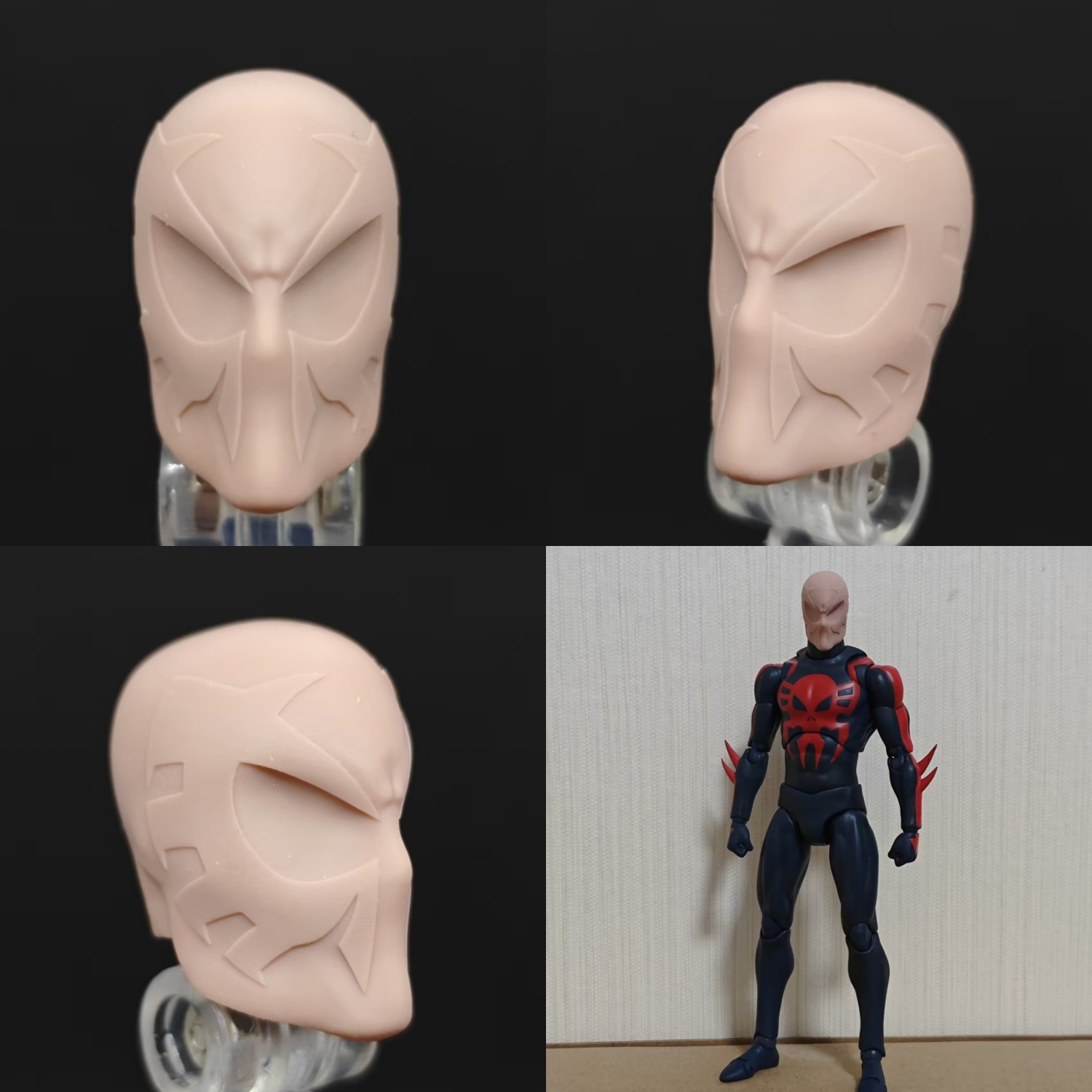 Marvel 2099Spider-Man unpainted headsculpt bm23763