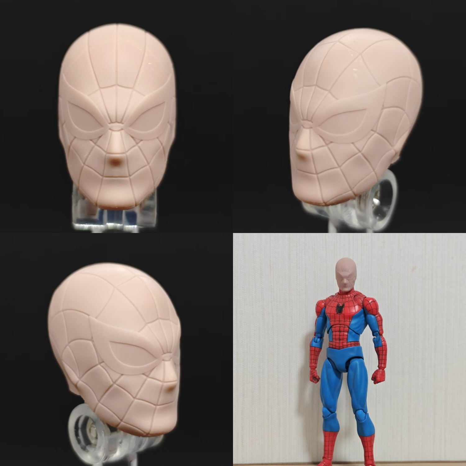 Marvel AR Spider-Man unpainted headsculpt bm23763