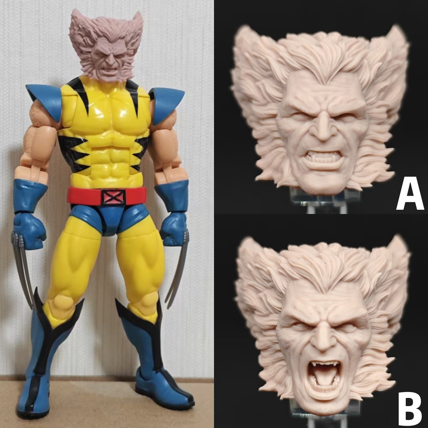 Marvel Wolverine v15 unpainted headsculpt bm23789