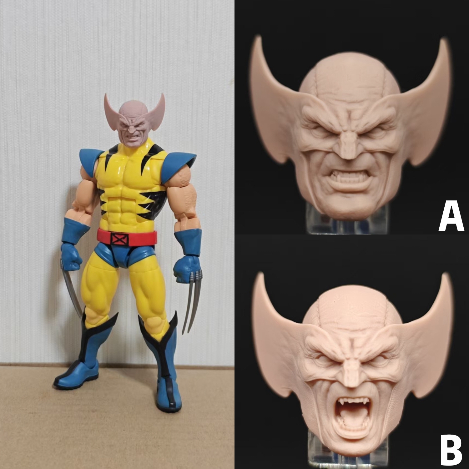 Marvel Wolverine v13 unpainted headsculpt bm23787