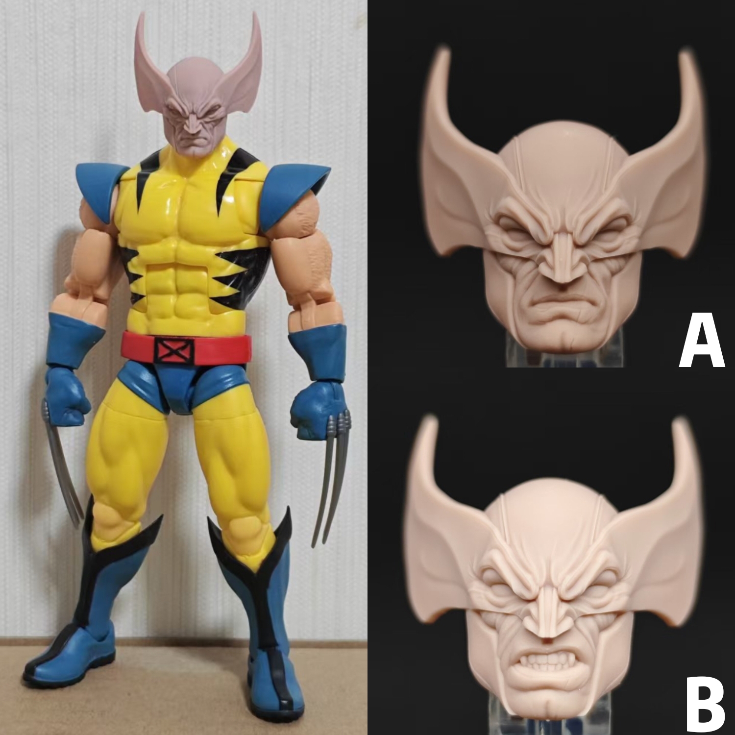 Marvel Wolverine v16 unpainted headsculpt bm23790