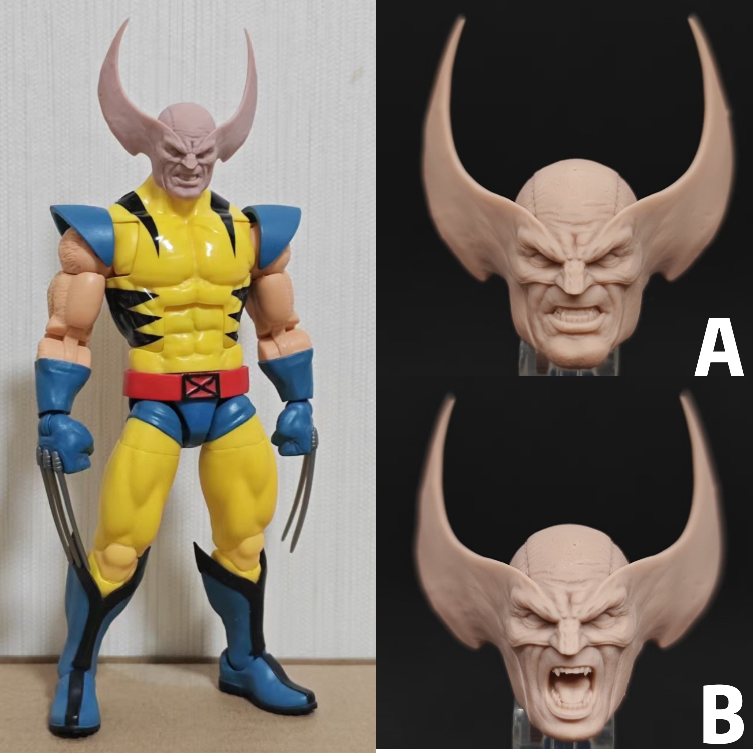 Marvel Wolverine v14 unpainted headsculpt bm23788