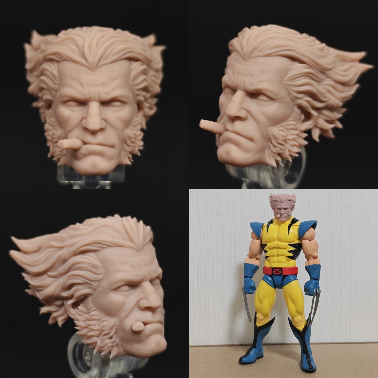 Marvel Wolverine v19 unpainted headsculpt bm23809