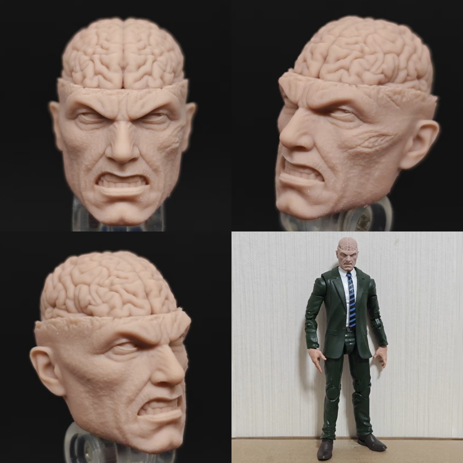 Marvel Professor X Zombie X-Men unpainted headsculpt bm23818